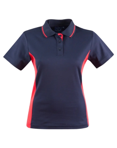 Picture of Winning Spirit, Ladies TrueDry Contrast S/S Polo